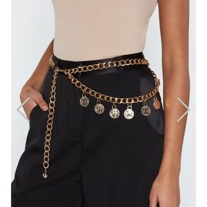 Nasty Gal Coin Chain Belt